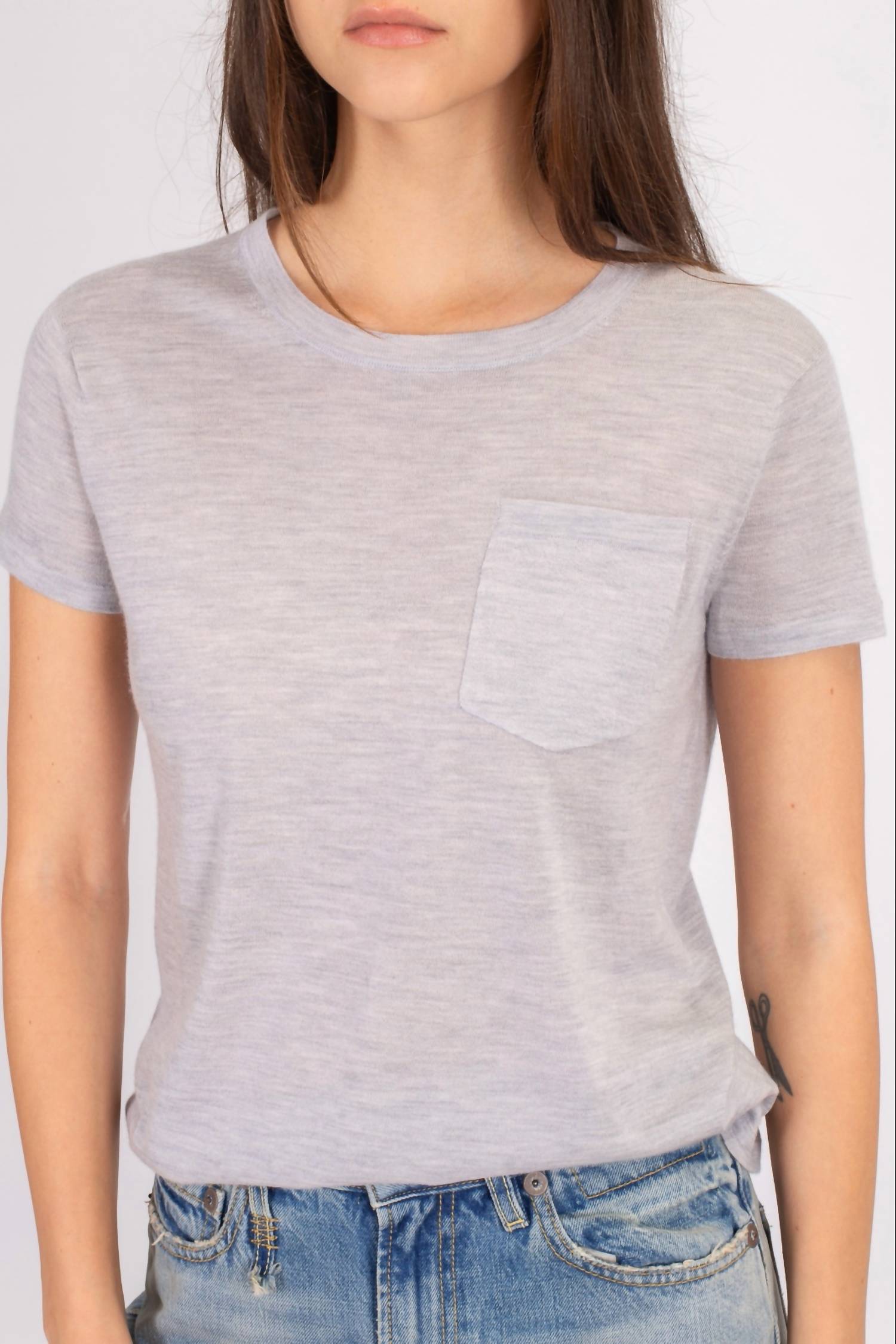 Arch4 Cashmere - Shia Short-sleeved Jersey T-shirt