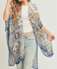 Anarchy Street - Boho Ornate Patchwork Lightweight Kimono Wrap