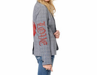 Hipchik - Heart Love Graphic Blazer