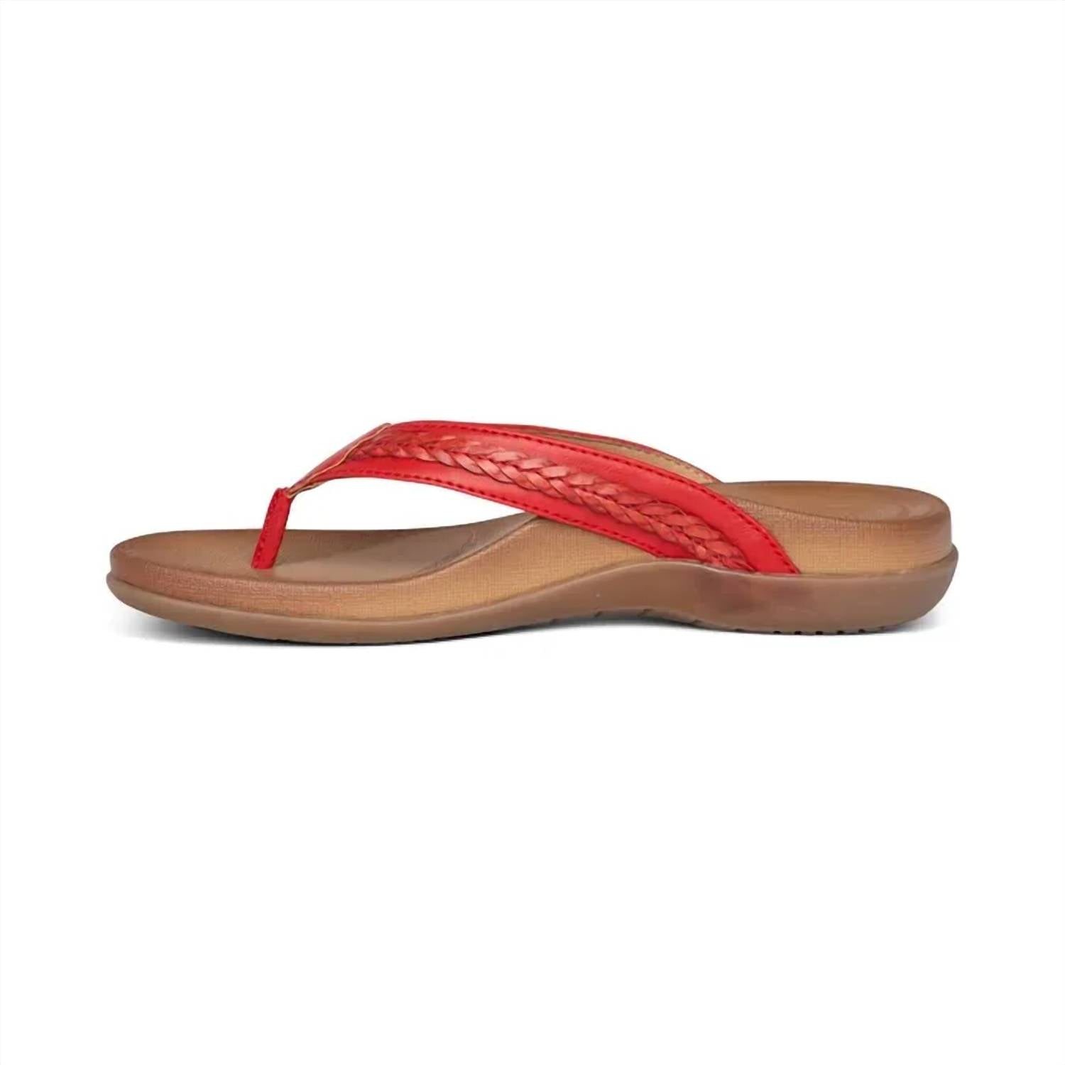 Aetrex - Women's Emmy Braided Thong Sandals