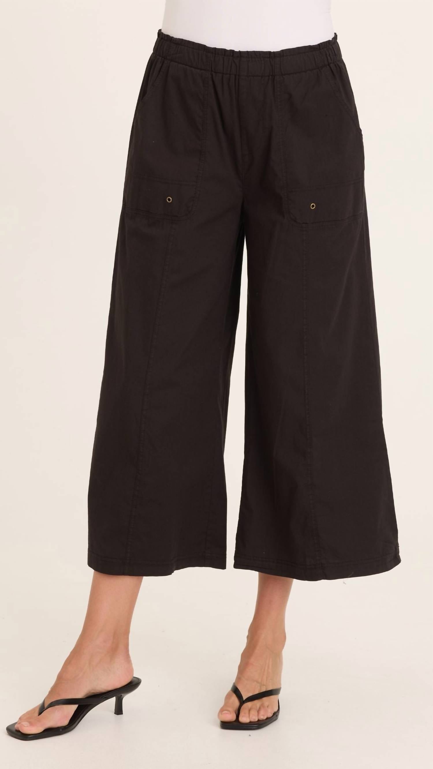 Wearables - Women's Got Fried Poplin Gaucho Crop Pants