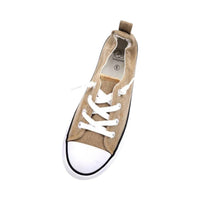 Miami Shoe Women's Linen Sneakers in taupe - women's sneaker - detail view