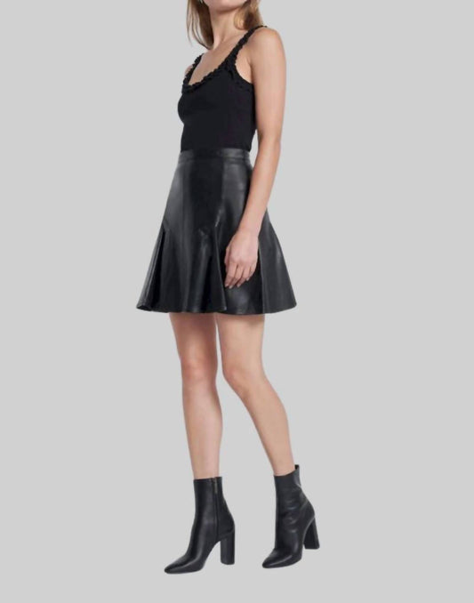 7 For All Mankind - Leather Mini Skirt