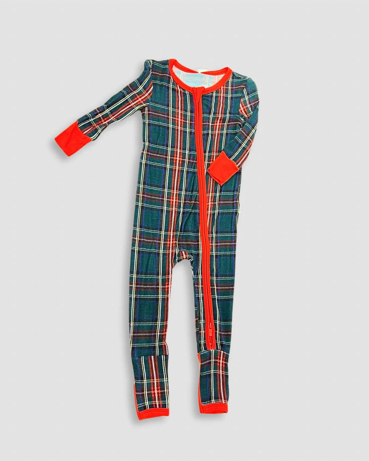Posh Peanut - Plaid Holiday Romper