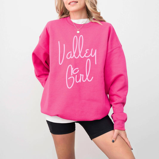 Mugsby - Oversized Valley Girl Crewneck Sweatshirt