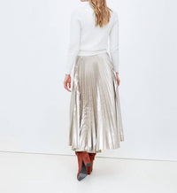 B.Yu - Laminated Pleated Skirt