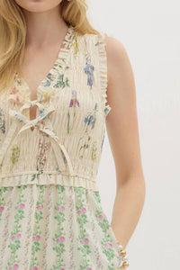 Entro - Dainty Ruffle Midi Dress