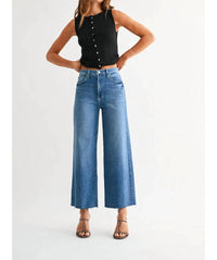 Just Black Denim - Scissor Cut Wide Leg Jeans
