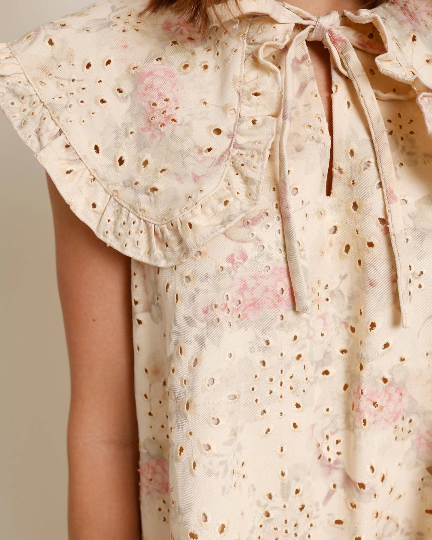 Sofie The Label - Sweetheart Eyelet Drop Waist Dress