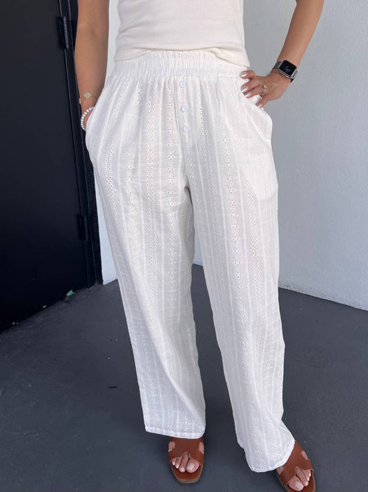 Gilli - Carly Eyelet Pants