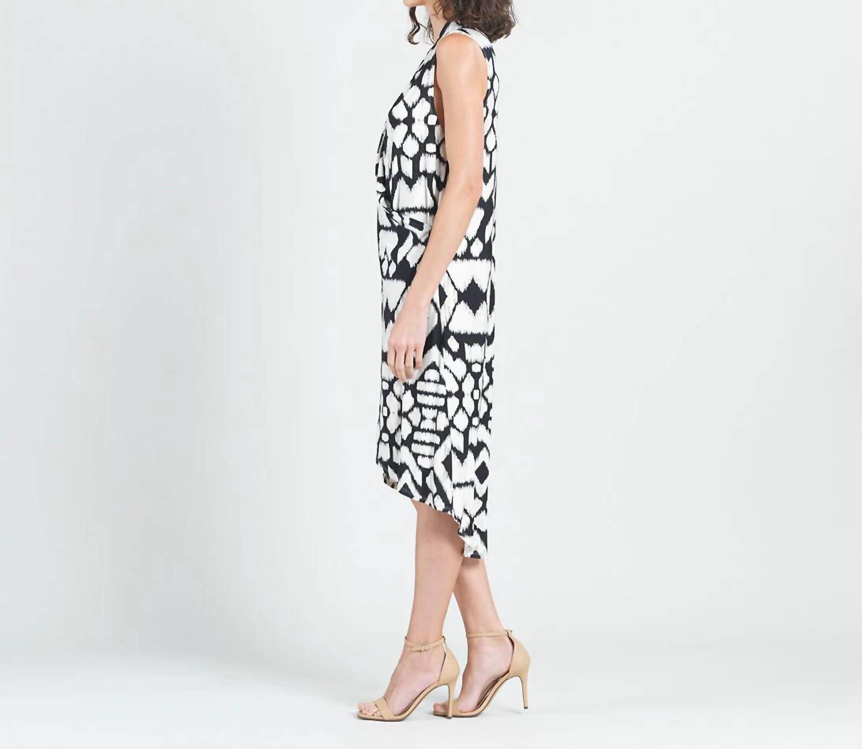 Clara Sunwoo - Silky Pleated Tulip Hem Dress
