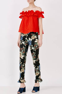Nicholas - Women's Cotton Voile Sofia Ruffle Top