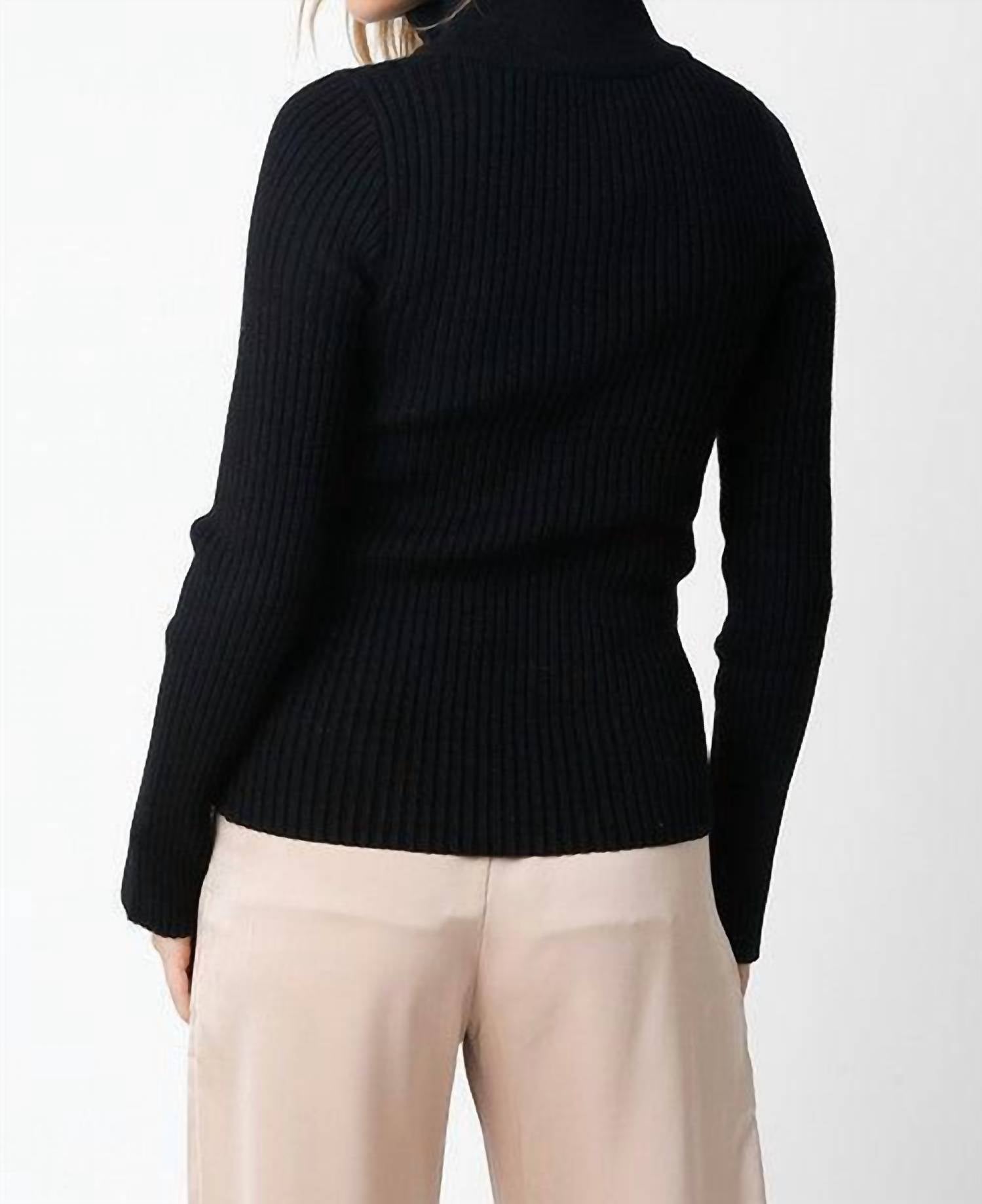 Olivaceous - Evie Zip Up Sweater