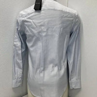 ARMANI Men's Long Sleeve Dress Shirt in blue - men's shirt - alternate view