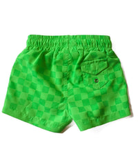 Fletch - Boy's Water-activated Checker Swim Trunk