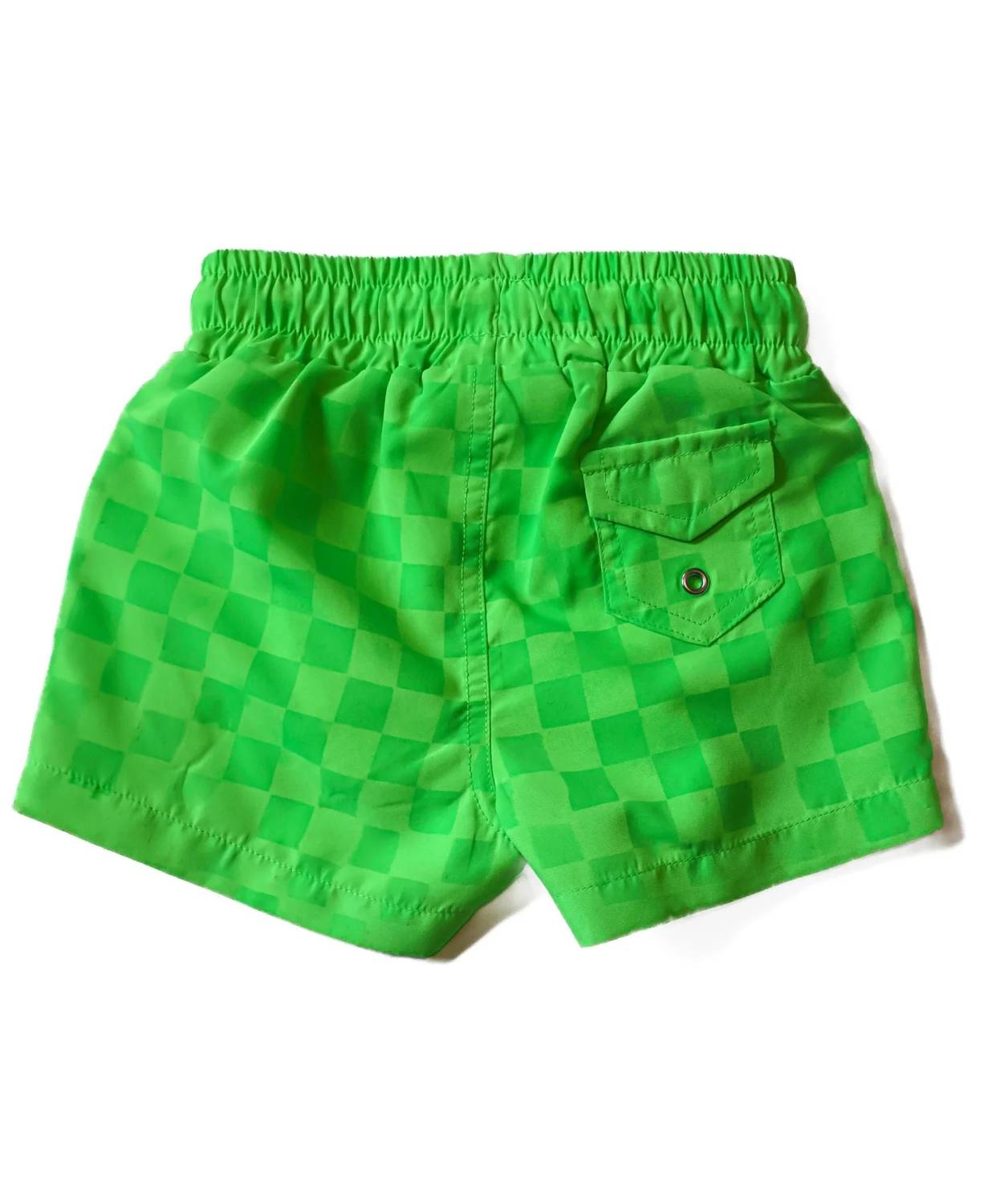 Fletch - Boy's Water-activated Checker Swim Trunk
