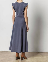 Lilla P - Odyssey Flounce Trim Maxi Dress