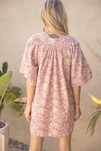 Voy - Stitch Detailed Short Sleeve Dress