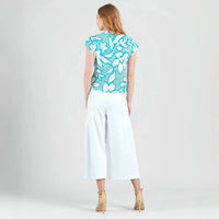 Clara Sunwoo - Floral Drape Neck Top