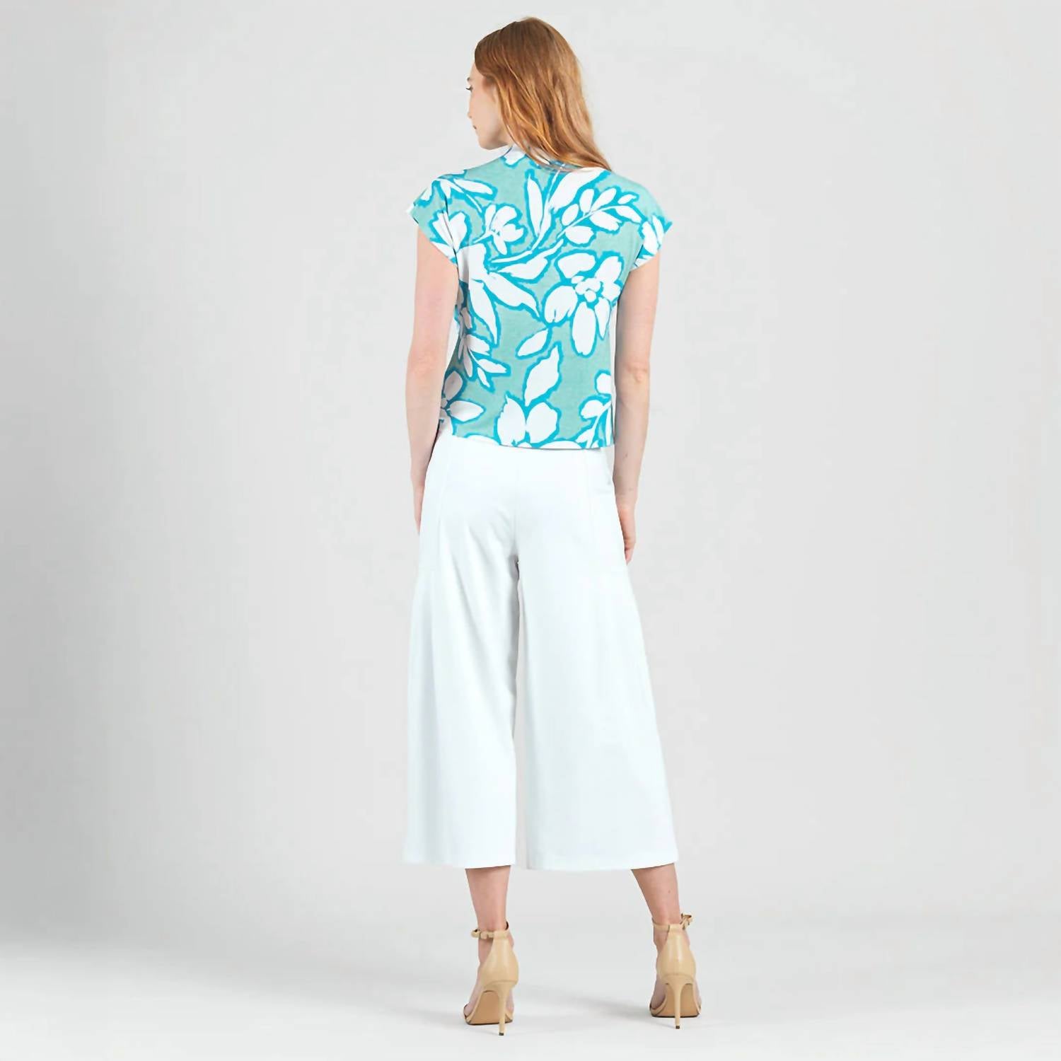 Clara Sunwoo - Floral Drape Neck Top