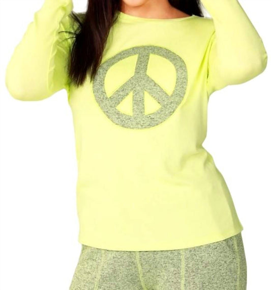 Long Sleeve PEACE Crew Top