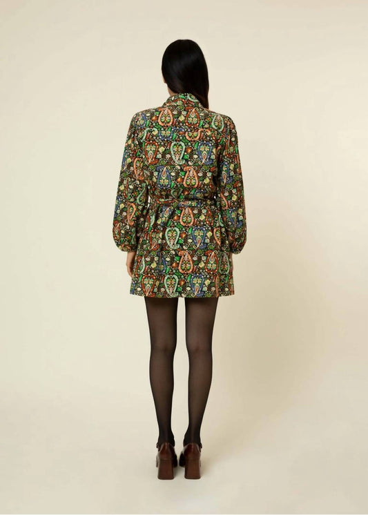 Frnch - Ludy Cotton Ribbed Cord Button Down Dress