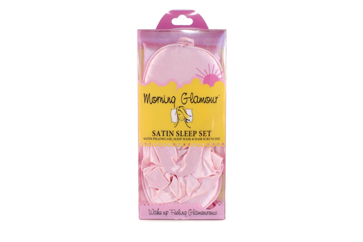 Morning Glamour - Ultimate Sleep Satin Pillowcase, Eye Mask And Scrunchie Set