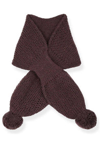 One More In the Family Kid's Bruna Scarf in the family kid s bruna scarf in eggplant - women's scarf