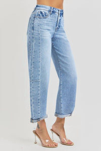 Risen - Kelsey High Rise Barrel Jean