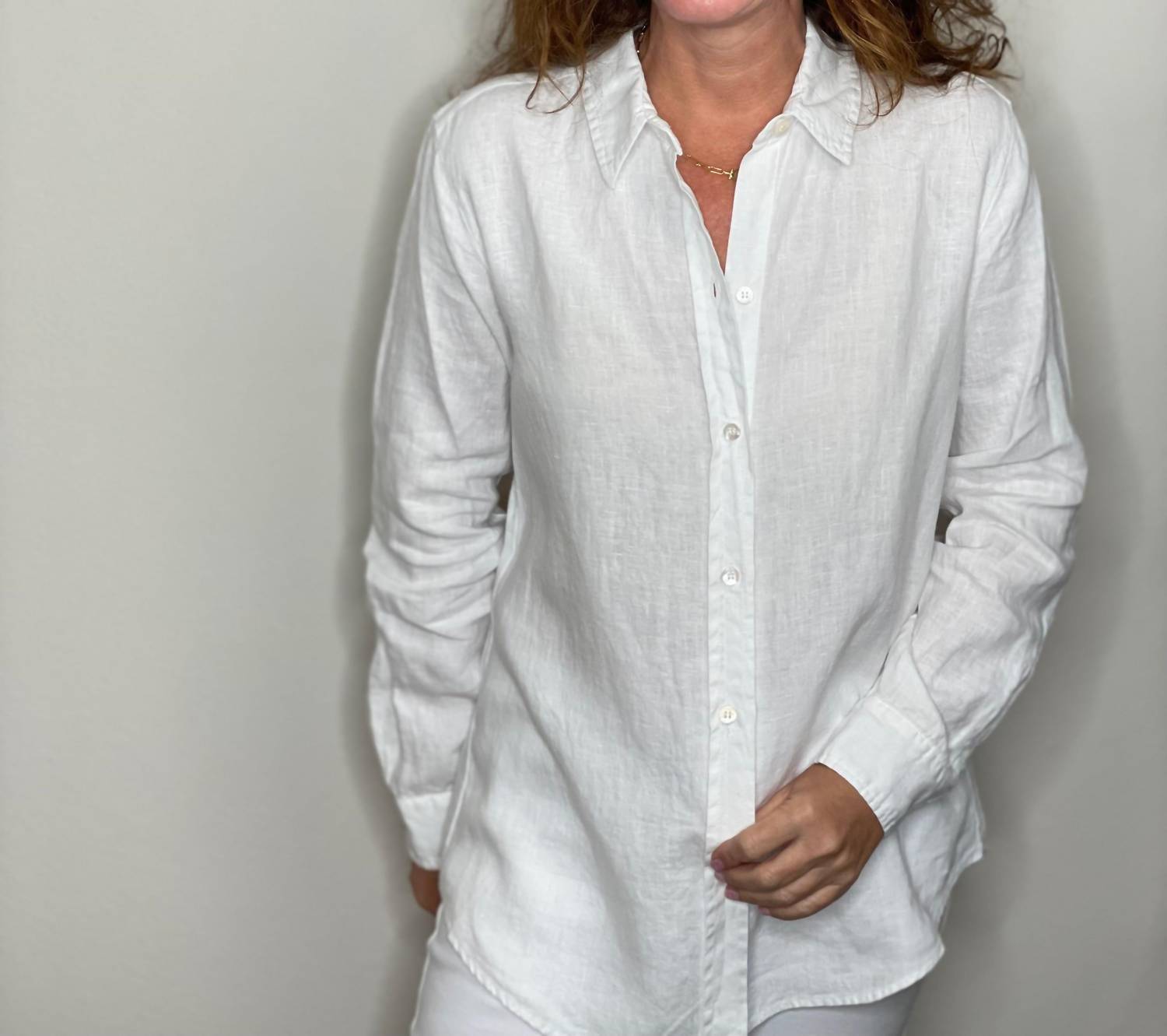 Pure Amici - Button Down Linen Shirt