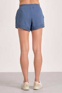ELAN Cute Sweat Shorts in blue - women's shorts - detail view