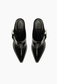 SCHUTZ Women's Jeane Casual Leather Pump Shoe in black - women's heels - view 4