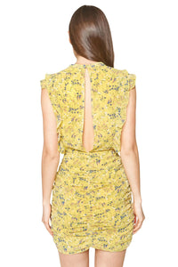 Sugarlips - Nola Floral Print Ruched Dress