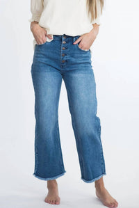 Tea N Rose - Women's Rhea High Rise Cropped Jeans