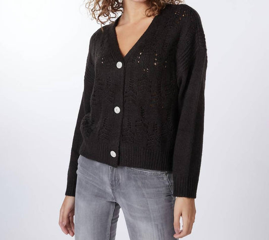 Esqualo - Pointelle Knit Cardigan