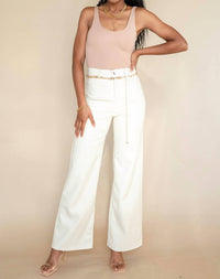 Vibrant - Destiny Vegan Leather Wide Leg Pants