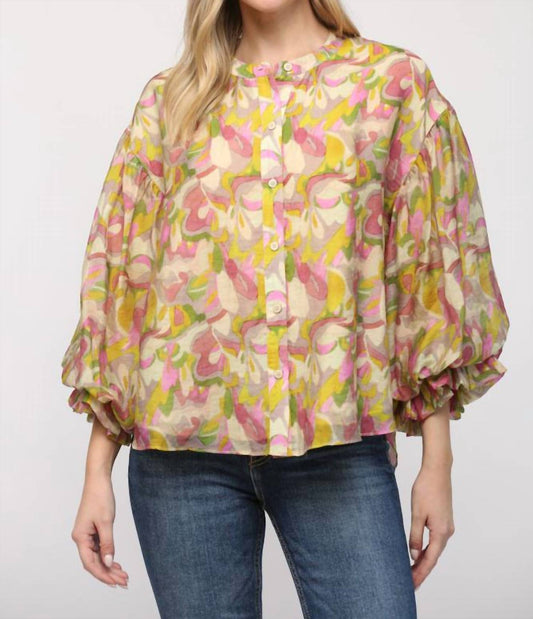 Fate - Tencel Bubble Sleeve Top