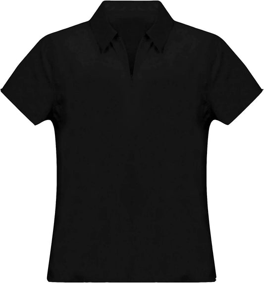 Women's Sunshine Short Sleeve Zipper Top T-Shirt