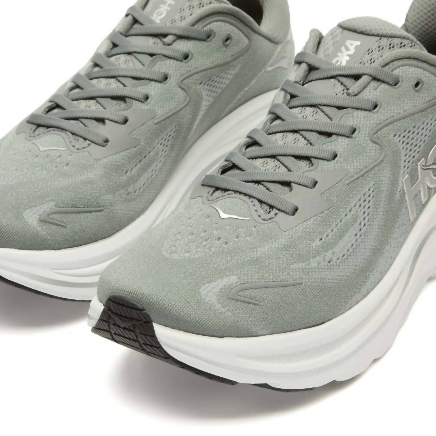 Hoka Men's Clifton 10 Running Shoes in asteroid silver - men's sneaker - alternate view
