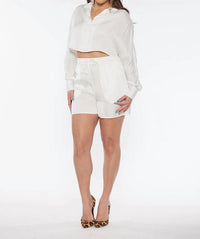 Circular Path - Crop Dolman Shirt