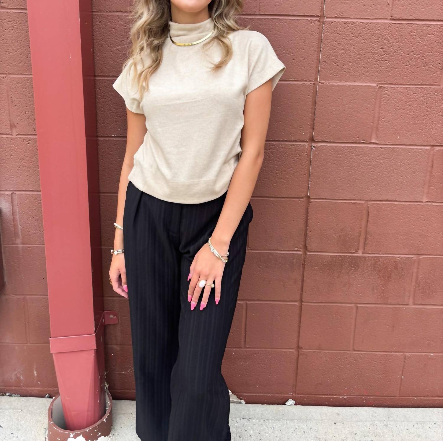 ALLIE ROSE Laura Wide Leg Pants in black - women's pants