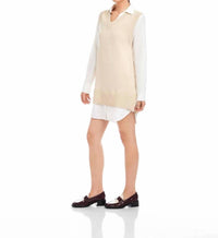 Fifteen Twenty - Women's Elora Mixed Media Vest Dress