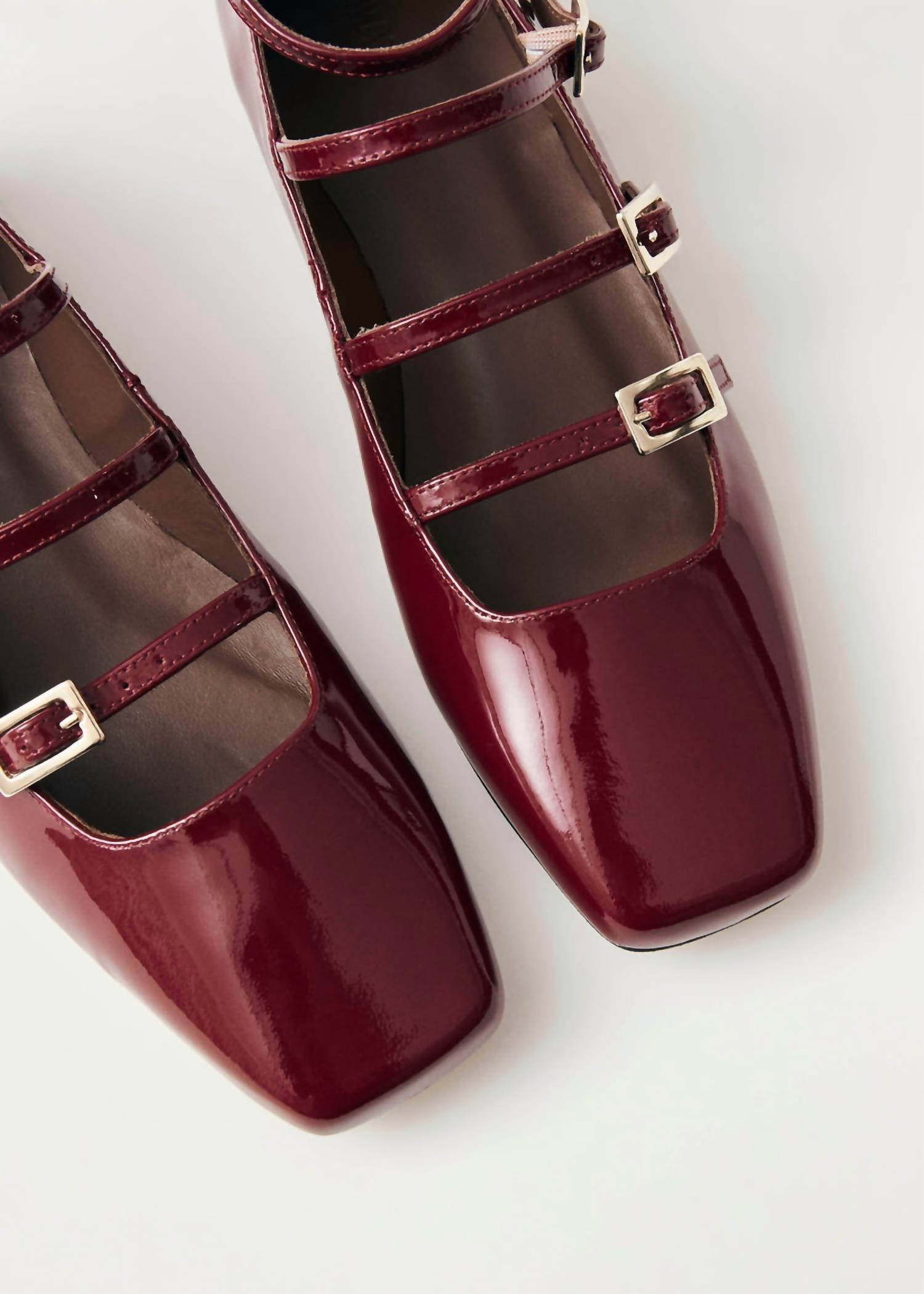 ALOHAS Women's Luke Onyx Leather Ballet Flats in wine burgundy - women's flats - view 4