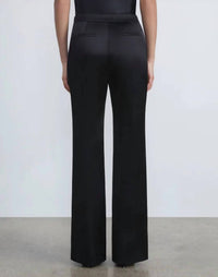 Lafayette 148 - Satin Gates Side Zip Flared Pants