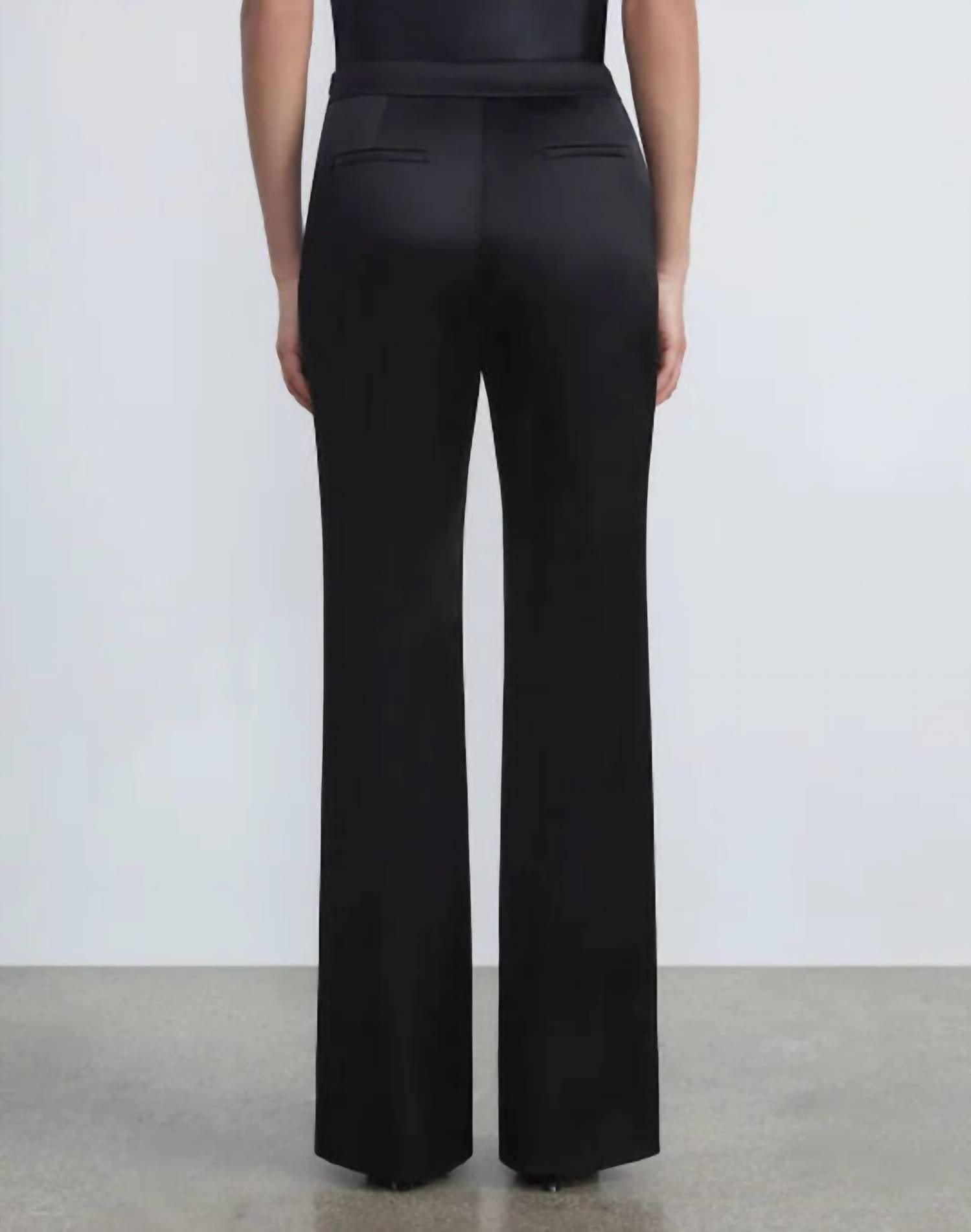 Lafayette 148 - Satin Gates Side Zip Flared Pants