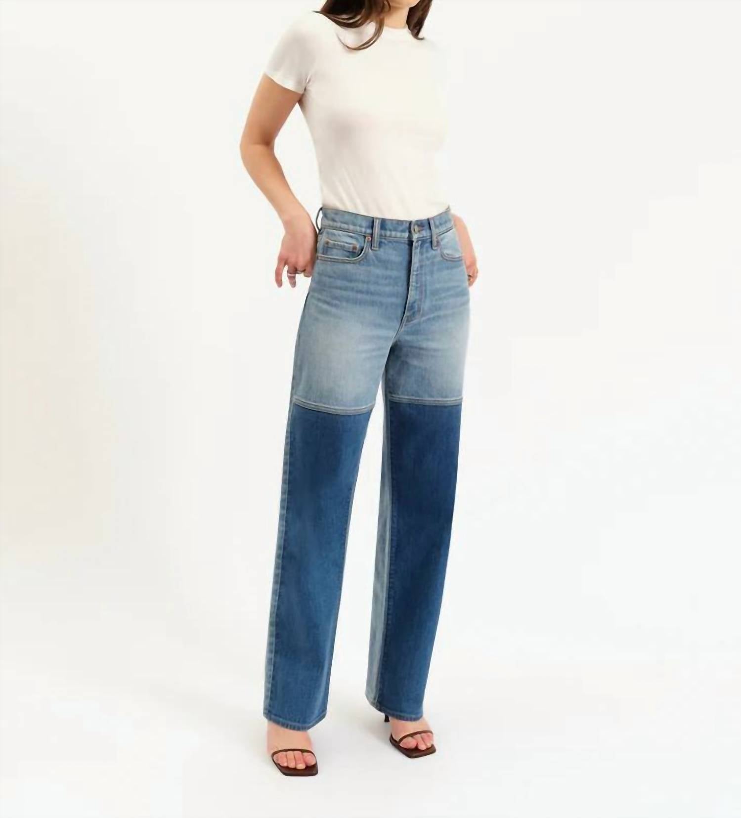 Daze - City Straight High Rise Straight Leg Jeans