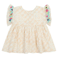 Poppet & Fox - Girl's Smock Dress With Bloomer