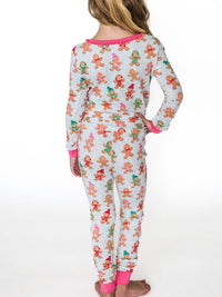 Rufflebutts - Girl's Softsnooze Ruffle Long Sleeve Pajama Set