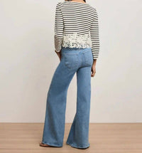 Veronica Beard - Hovey Striped Lace Shirt
