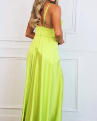 Luxxel - Milani Cowl Neck Satin Maxi Dress